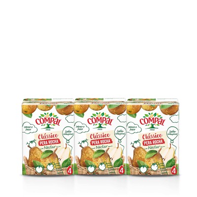Néctar Compal Clássico Pera Rocha 3X0.20L