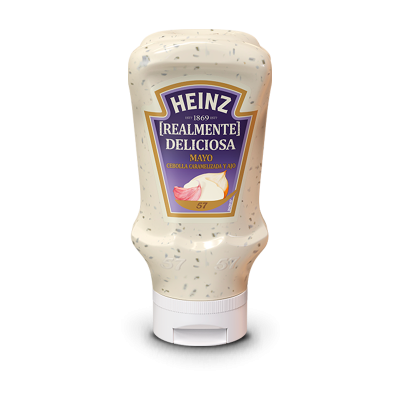 Maionese Heinz Cebola e Alho Top Down 400ml